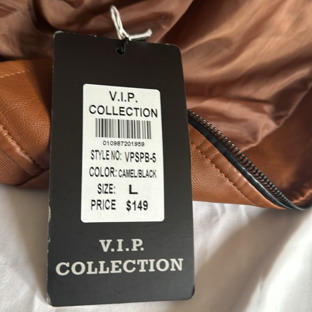 V.I.P Collection Camel/Black Size Large - Picture 5 of 5
